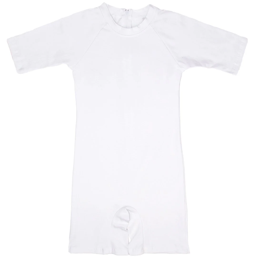 Adult's Short Sleeve Short Leg Body Suit, Onesie - Image 3