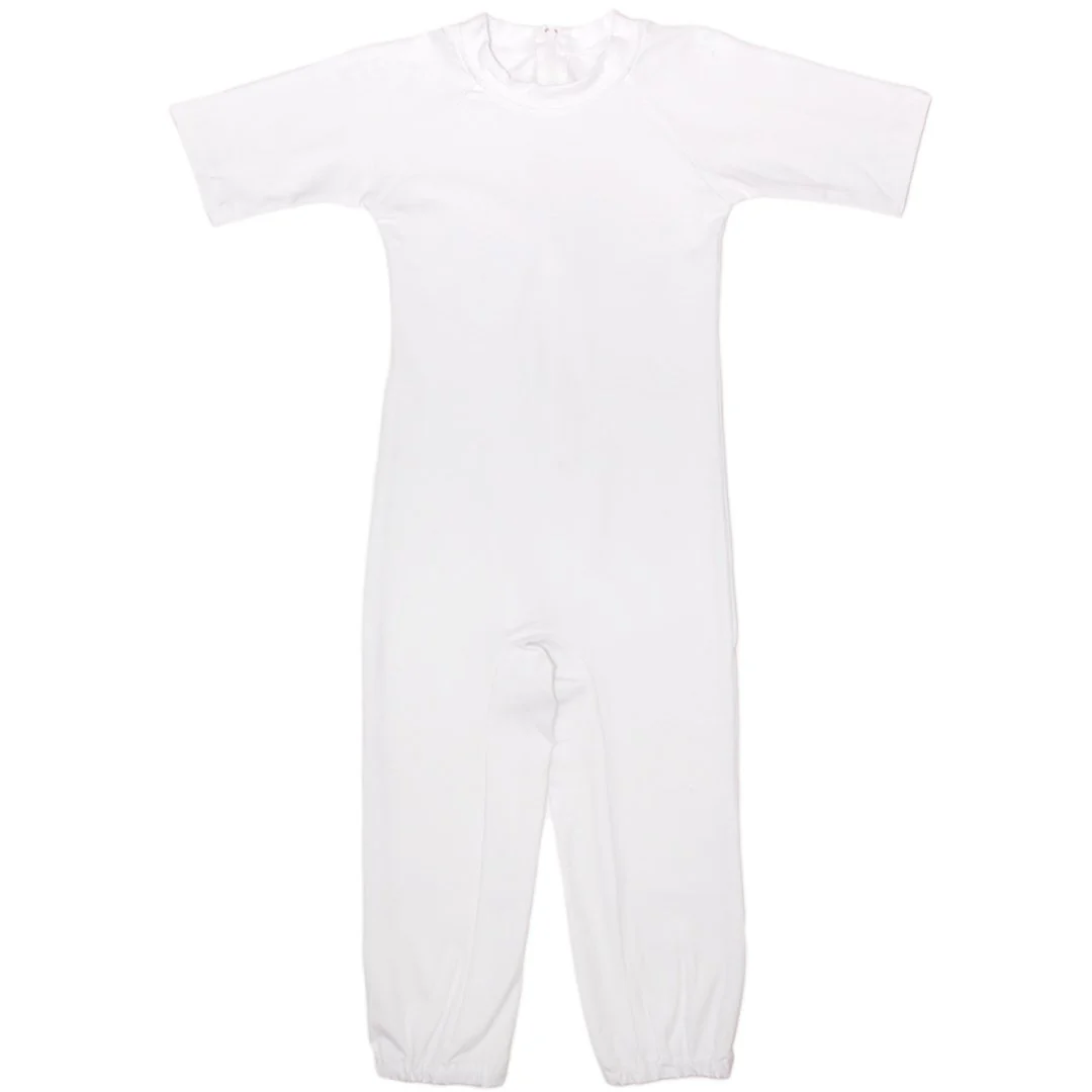 Adult's Short Sleeve Long Legs Body Suit, Onesie - Image 3