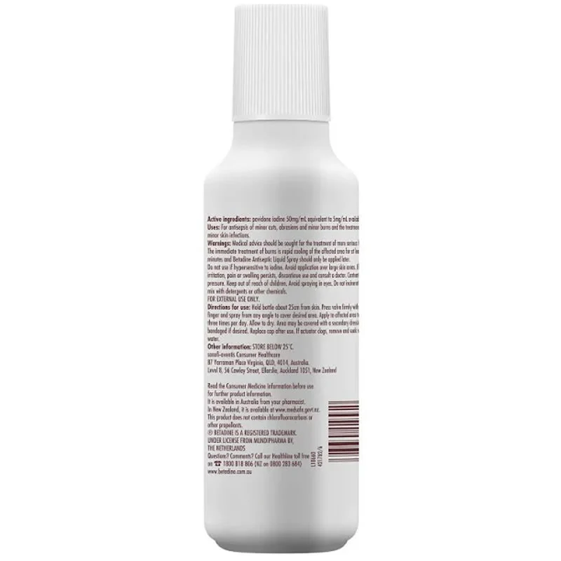 Betadine Antiseptic Liquid Spray 75ml | EACH - Image 2