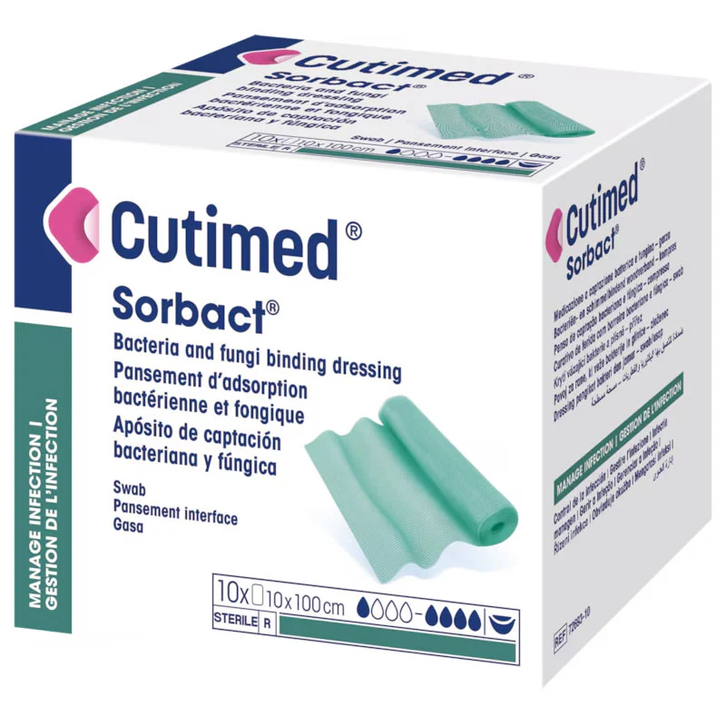 Cutimed Sorbact Swab (Compress) Binding Dressing | Pack - Image 3