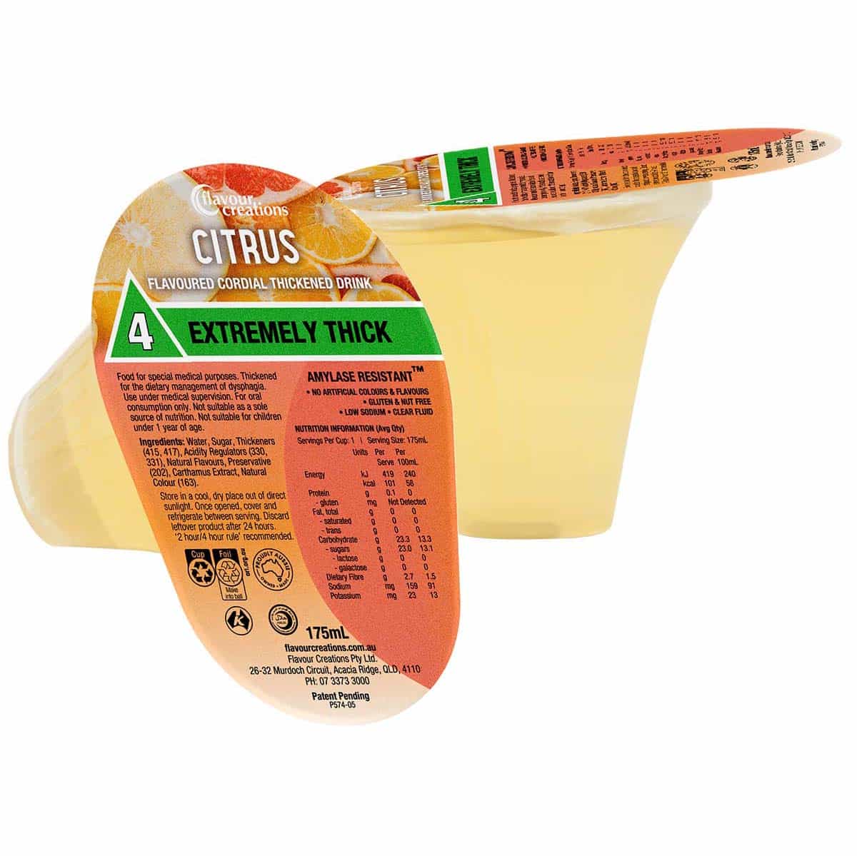 Flavour Creations Ready-To-Drink Cordial Extremely Thick/Level 4, 175mL Cups | Carton of 24 - Image 3