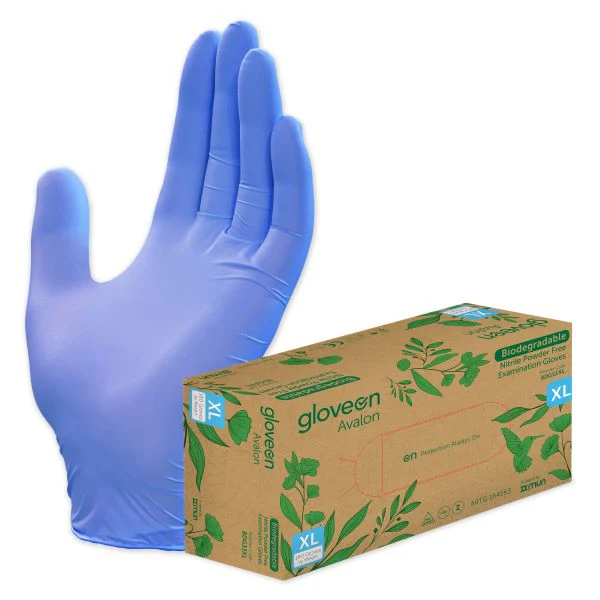 GloveOn Avalon Biodegradable Nitrile Exam Gloves Powder Free | Pack of 200 - Image 4