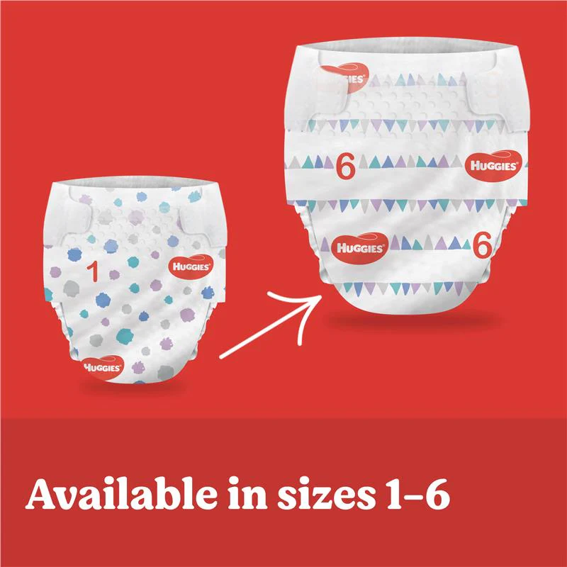 Huggies Essentials Nappies Size 2 Infant (4-8kg) | Carton of 216 - Image 2