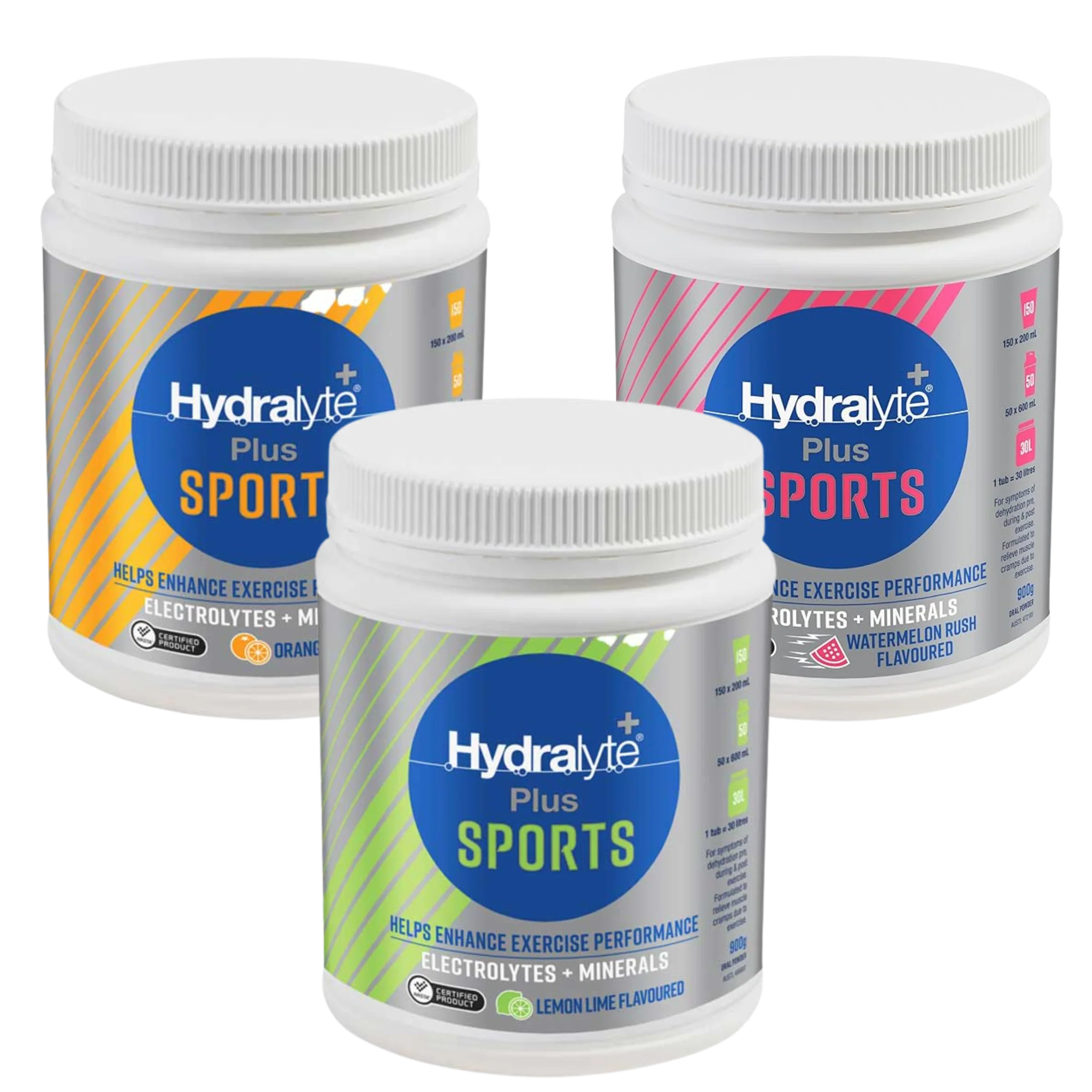 Hydralyte Plus Sports Electrolyte Powder 900g Tub | Each