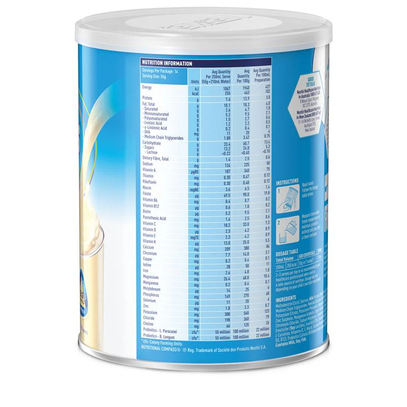 Kid Essentials Vanilla Flavour 800g Can - Image 2