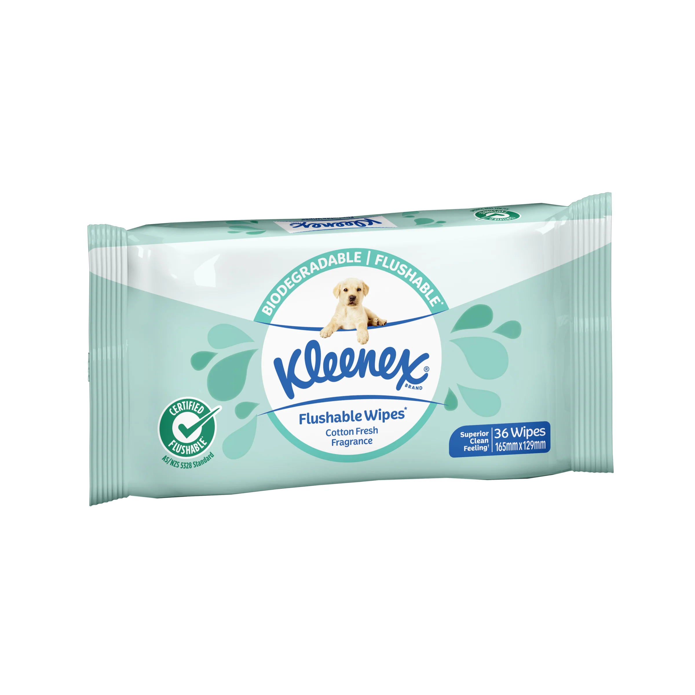 Kleenex Fresh Fragrance Flushable Wipes | Packet of 12 - Image 2