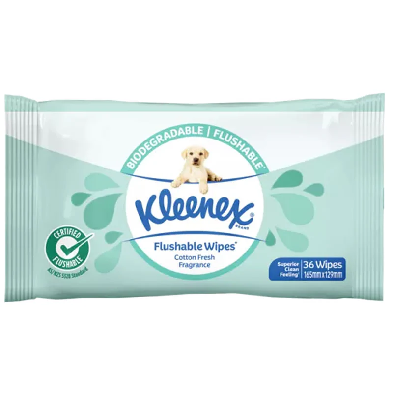 Kleenex Fresh Fragrance Flushable Wipes | Packet of 12 - Image 4