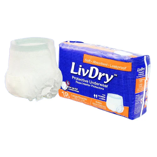 LivDry Disposable Incontinence Pull-On Underwear | Pack - Image 2
