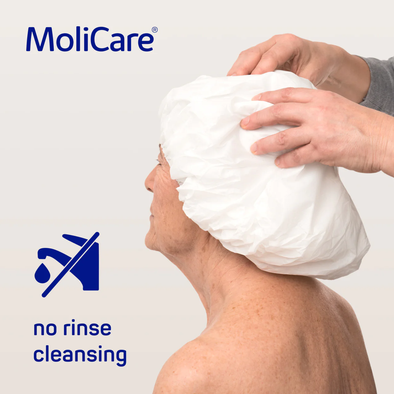 MoliCare Skin Rinse Free Shampoo Cap | 1 Cap per Pack - Image 4