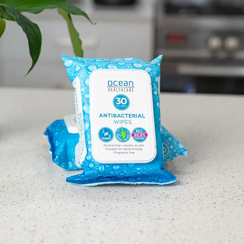 Ocean Healthcare Anti-Bacterial Wipes | Pack of 30 - Image 4