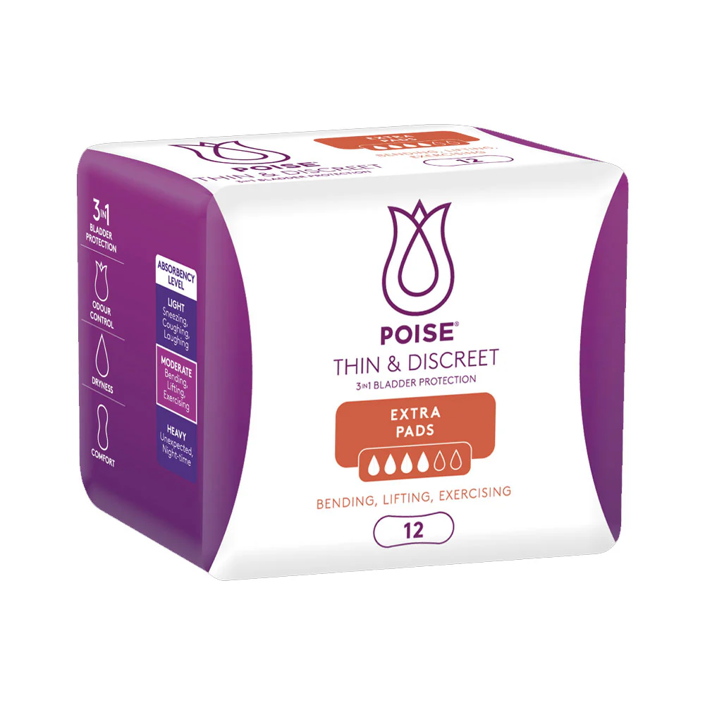Poise Thin and Discreet Pad Extra | 12 per packet - Image 4