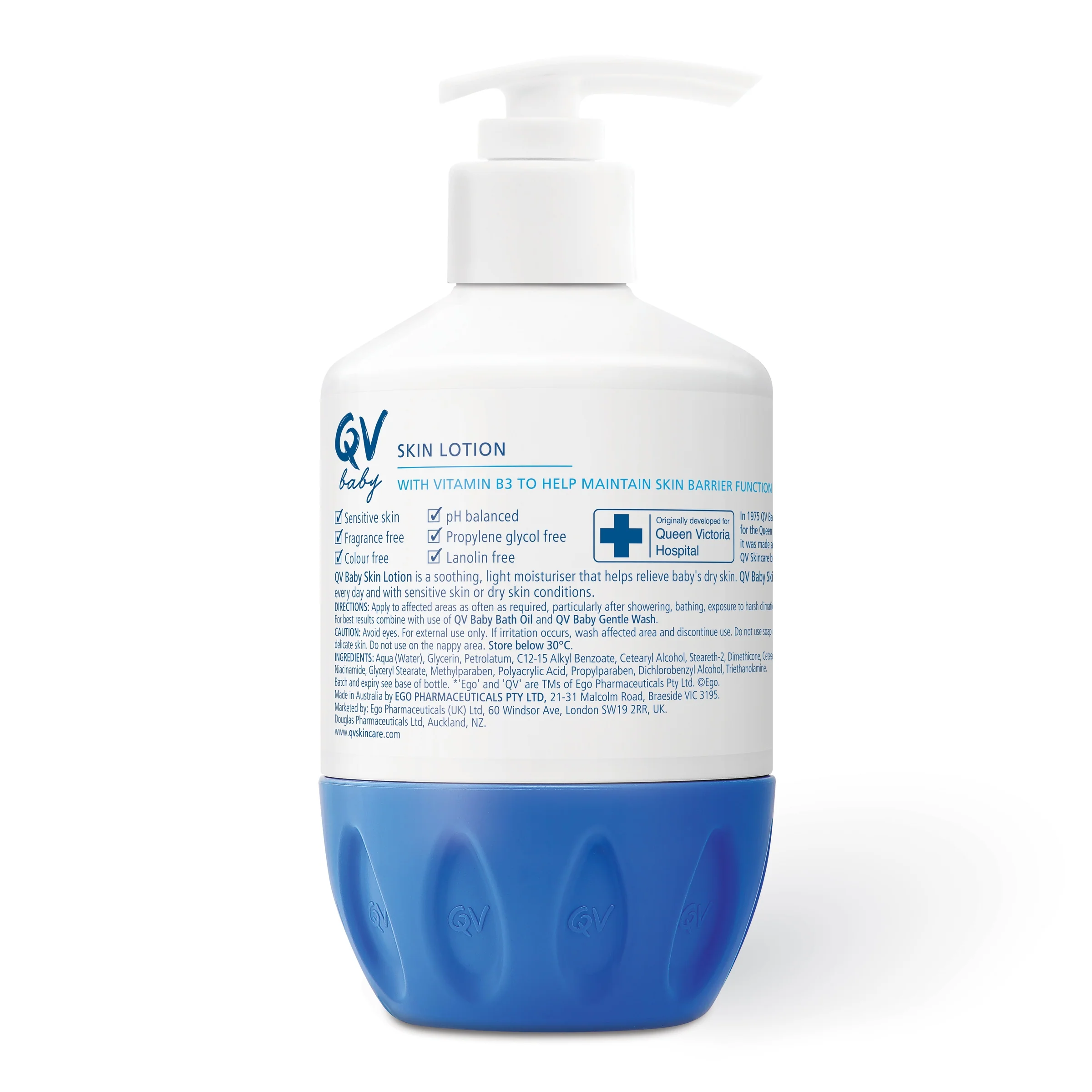 QV Baby Skin Lotion 250g Pump Bottle - Image 2