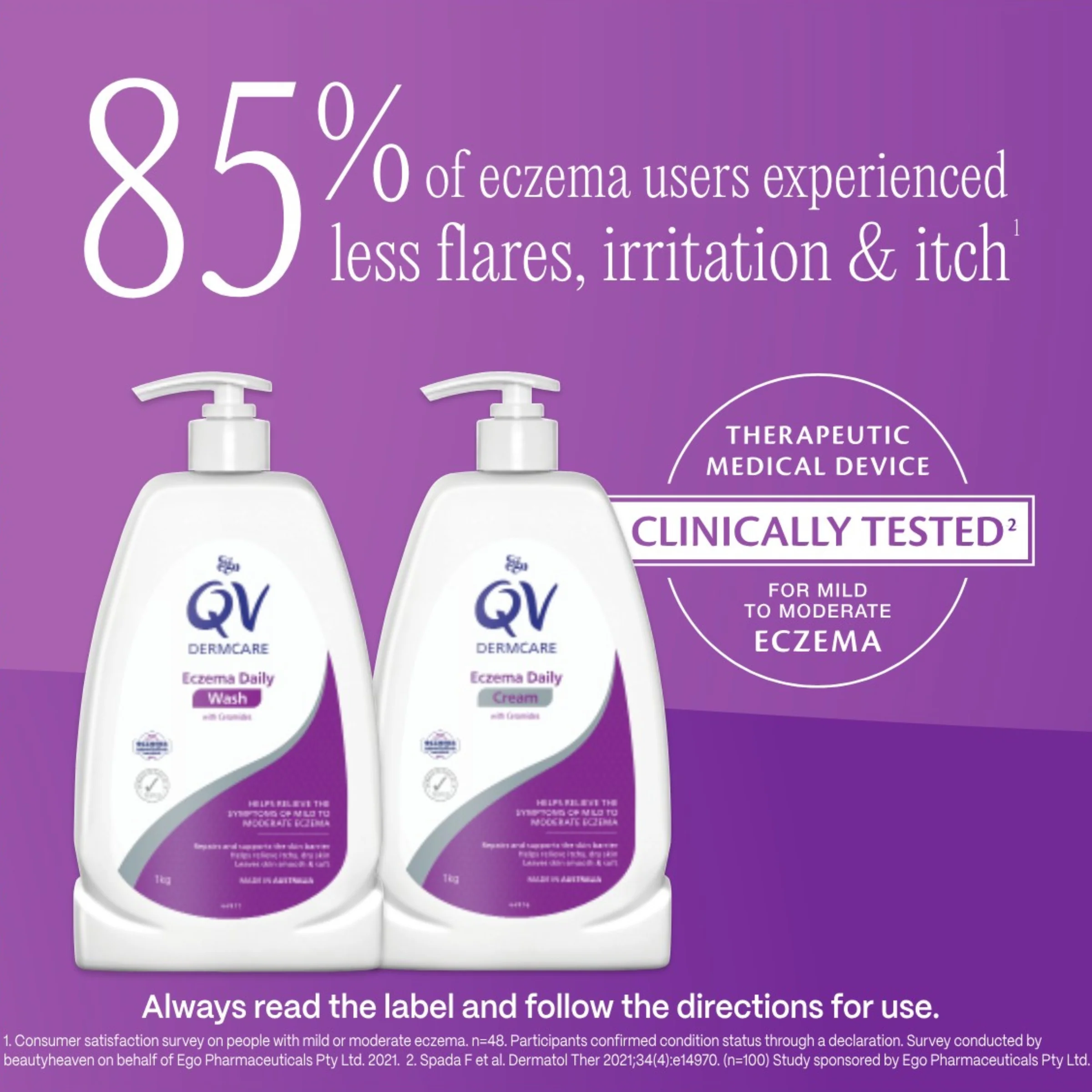 QV Dermcare Eczema Daily Cream Pump Bottle - Image 7