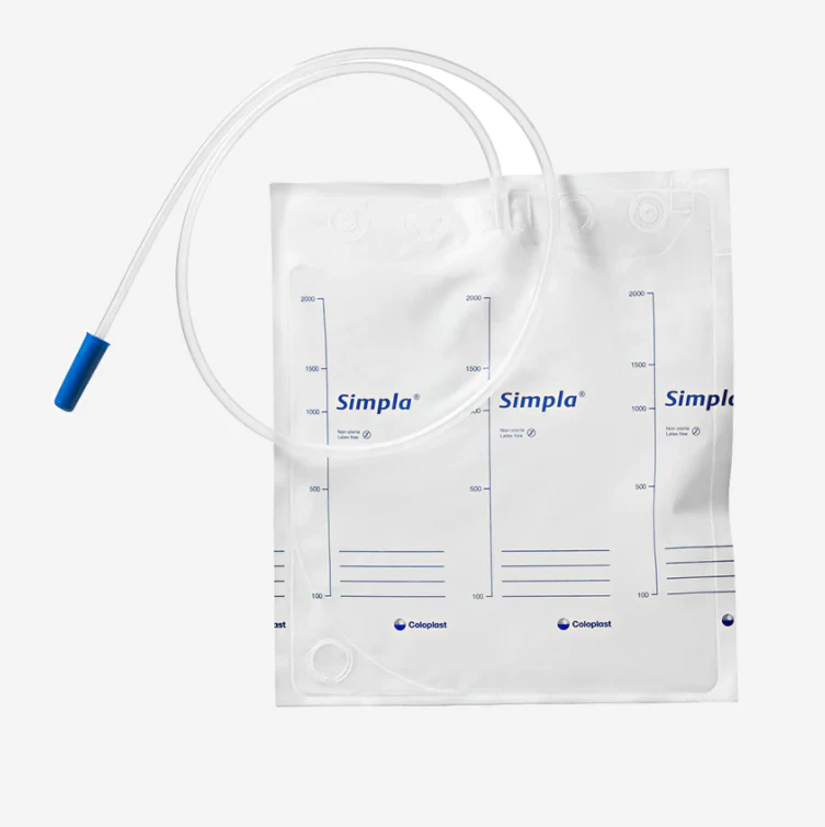 Simpla® S2 Bedside Drainage Bag (No Tap)  | Carton of 250 - Image 2