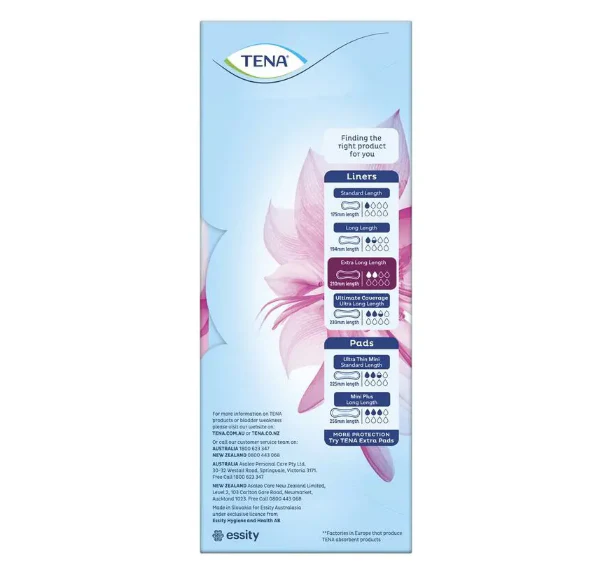TENA Liners Extra Long Length | Pack of 24 - Image 2